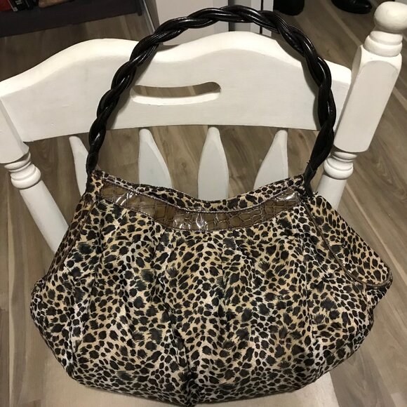 Ladies Animal Print Handbag/Purse Fabric Material - Picture 1 of 5